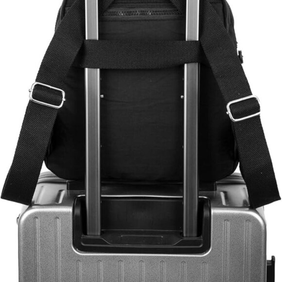 Mini Nylon Backpack for Women Small Anti Theft Travel Bag with Multiple Pockets - Picture 6 of 7